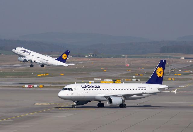 avión
lufthansa
aeropuerto