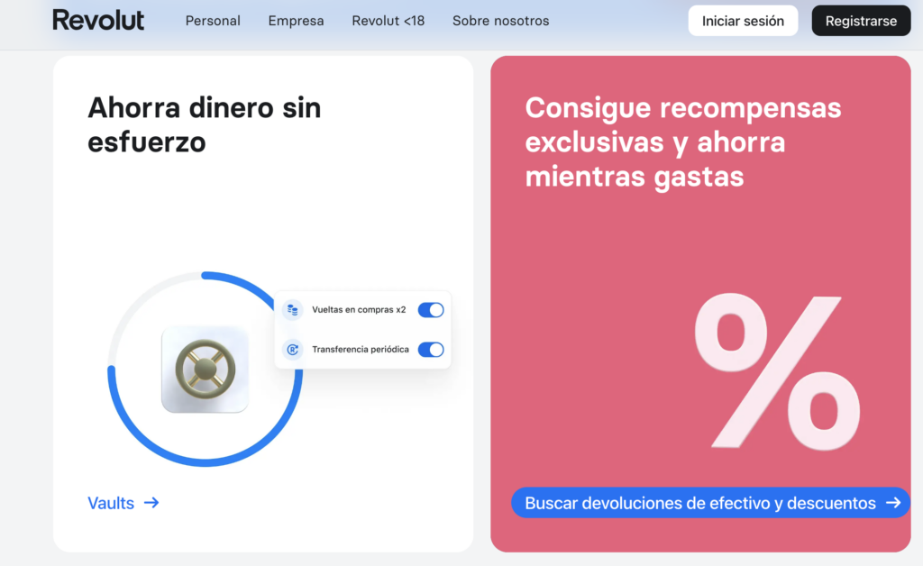 Página web oficial de Revolut 

